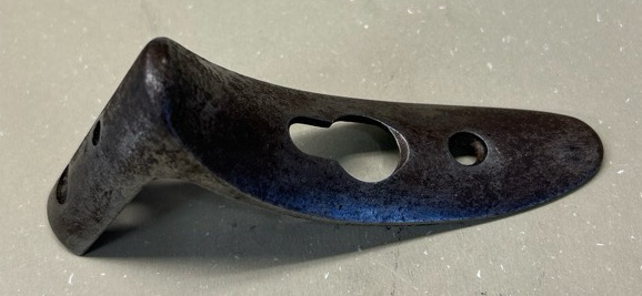 Buttplate STRIPPED Winchester 1873 large caliber crescent metal - ORIGINAL